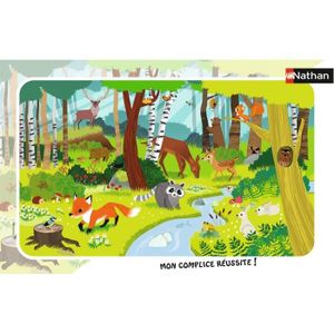 PUZZLE Puzzle cadre 15 p - Animaux de la forêt - Nathan