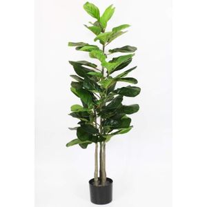 FLEUR ARTIFICIELLE Ficus Lyrata Plante Artificielle 115 cm Grande Pla