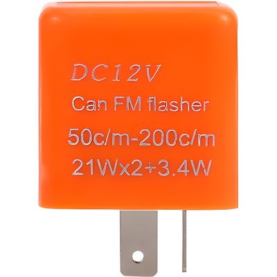 Relais De Clignotant LED Moto Réglable - Lot De 4 - 12V 2 Pins - Vitesse Ajustable 50-200 Clignots/min - Pour Scooter, Moto, Voiture