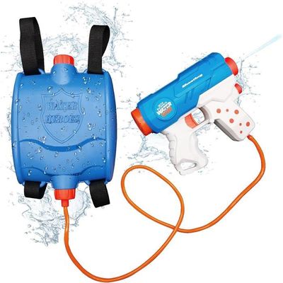 Lot De 2 Pistolets à Eau électriques – Sac à Dos 2100 Ml – Portée 10 M – Rechargeable USB – été