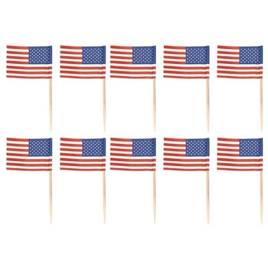50 à 500 Bâtonnets Drapeau St George – Angleterre – Décoration Fête Et Nourriture