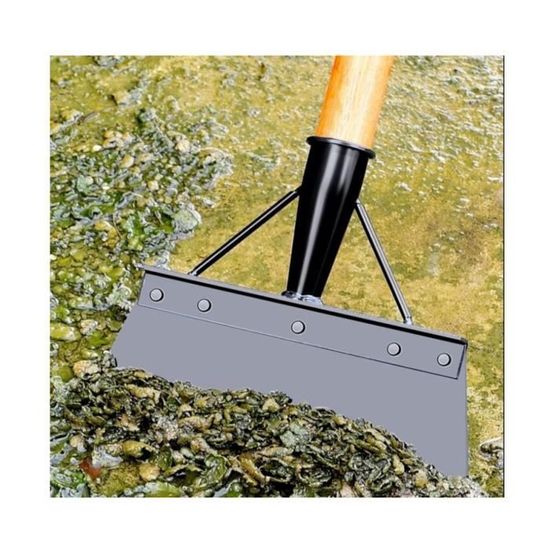 Pelle De Nettoyage Multifonctionnelle Longue Poignée Réglable - Outil Jardin Acier Robuste