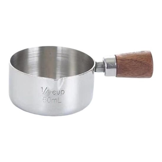 Pichet 2l Pot à Lait Inox 304 2 Litres - Avec Couvercle Et Graduations - Pour Café, Latte Art - Professionnel Ustensile Barista
