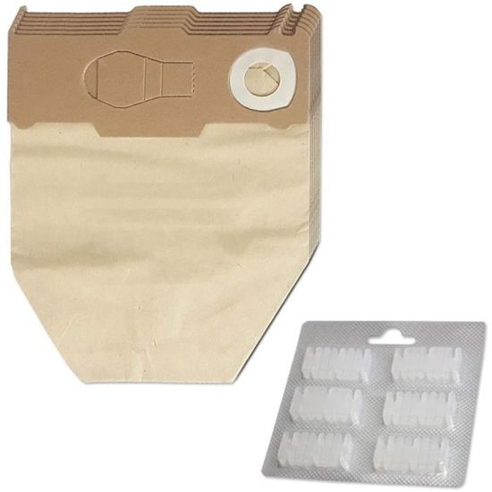 6 Sacchetti Aspirapolvere Premium In Microfibra Per Folletto Vorwerk Kobold VK130, VK131, SC - Compatibili