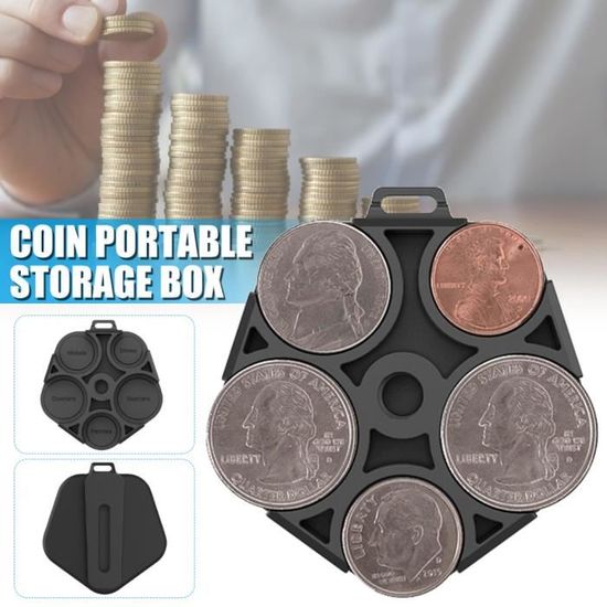 HNBTX Rangement Pièces De Monnaie - 120 Capsules + Joints EVA - Adapté Pièces 17-40mm - Collection Numismatique