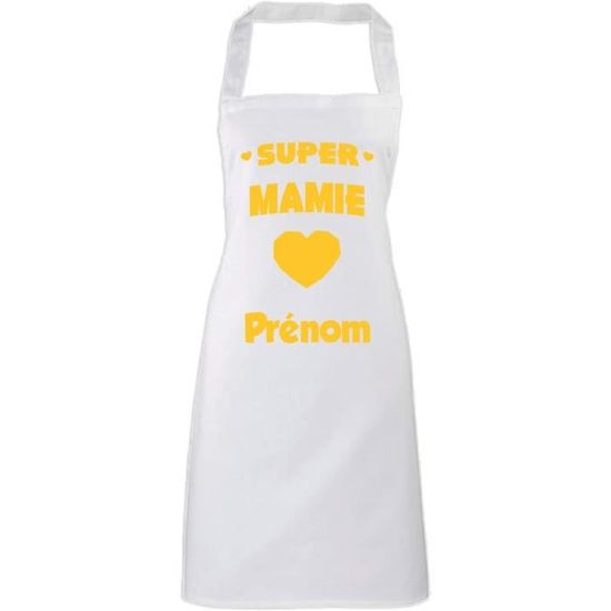 Tablier De Cuisine Super Mamie - Modèle Bordeaux Élégant Et Pratique
