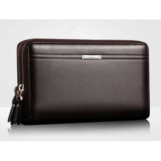 portefeuille de luxe multipoche pour hommes
