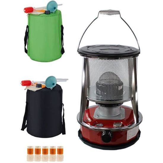Poêle à Pétrole Portable 2,6 KW - Réservoir 4,5 L, Autonomie 16-21h - Pour Intérieur/extérieur