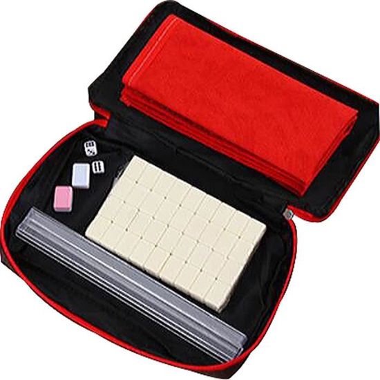 Ensembles De MahJong Jeu De Mahjong Mini Mahjong Version Chinoise Traditionnelle Portable 144