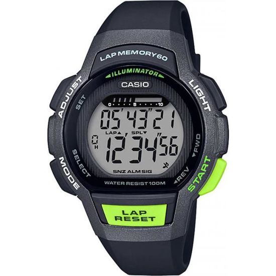 Montre Casio Sport LWS 1000H 1AVEF noire et verte Achat vente