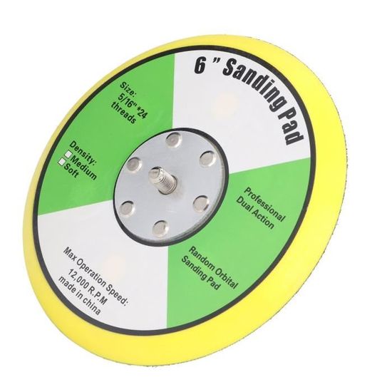 Plaque D'Appui Caoutchouc 125mm - Adaptateur Perceuse - Pour Meuleuse Et Polissage Voiture