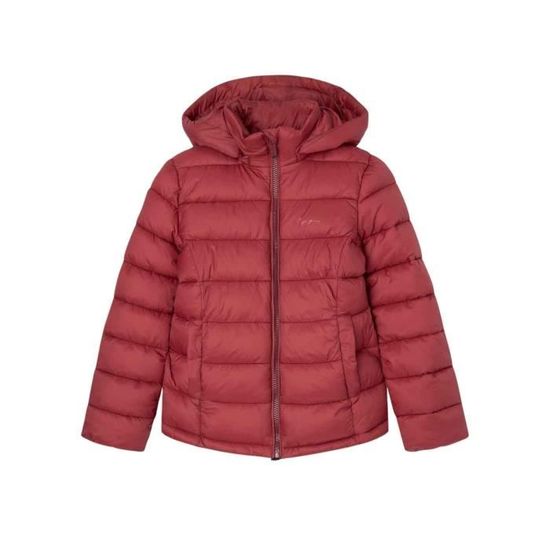 Veste Pepe Jeans Simone Matelasse Bordeaux Fille Rouge Cdiscount Pret a Porter