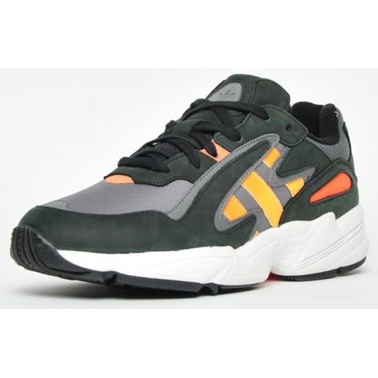 Baskets de ville pour hommes Adidas Originals Yung 96 Cuir noir