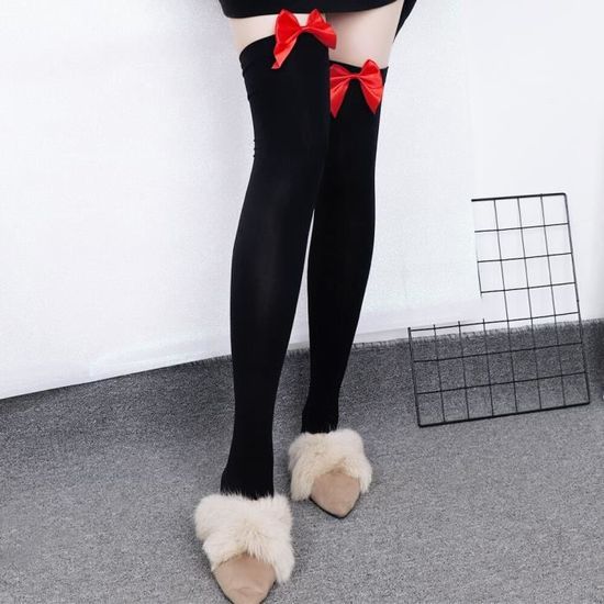 Chaussettes Extra Longues Pour Femme Et Fille - 3 Bandes Classiques, Idéales Football, Rugby, Cosplay - Taille Unique 20-25 Cm - 8