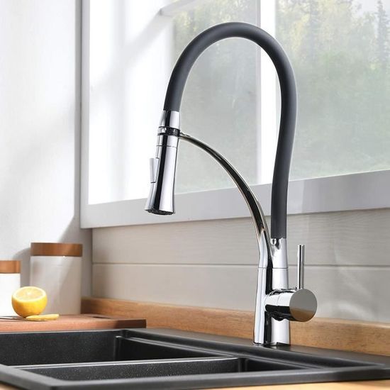 robinet de cuisine froide unique tuyau flexible silicone tube cuisine  robinet zinc tirer l'eau robinet