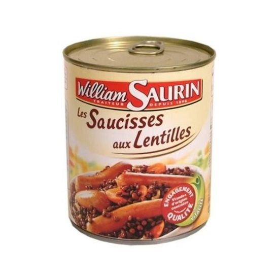 William Saurin Saucisses Aux Lentilles 840g Achat Vente Plat