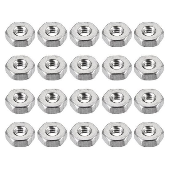 Lot De 40 écrous Hexagonaux M5 En Acier Zingué – Onestopdiy, Neufs, Finition Brillante