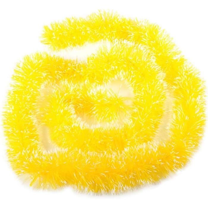 Guirlande de Noël artificielle pour décoration intérieure Jaune 2m