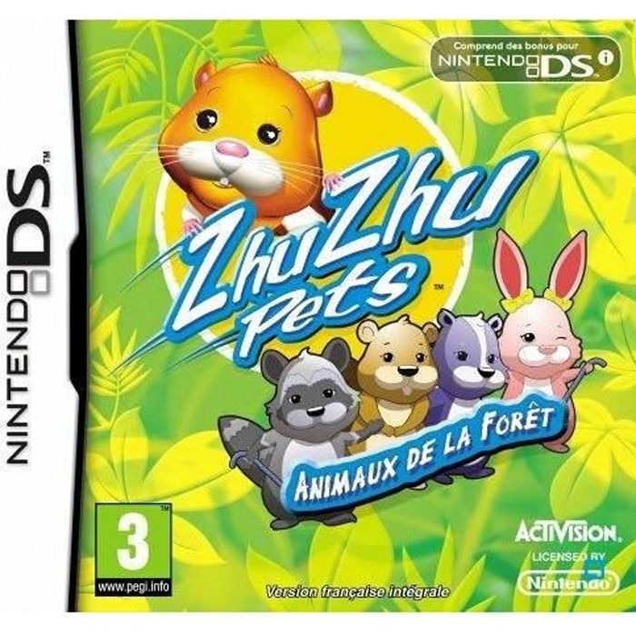 Activision Zhu Zhu Pets Animaux De La Forêt / Jeu Console Ds
