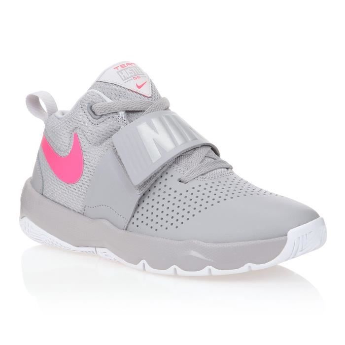 NIKE Baskets Team Hustle D8 Enfant gar on Gris Gris