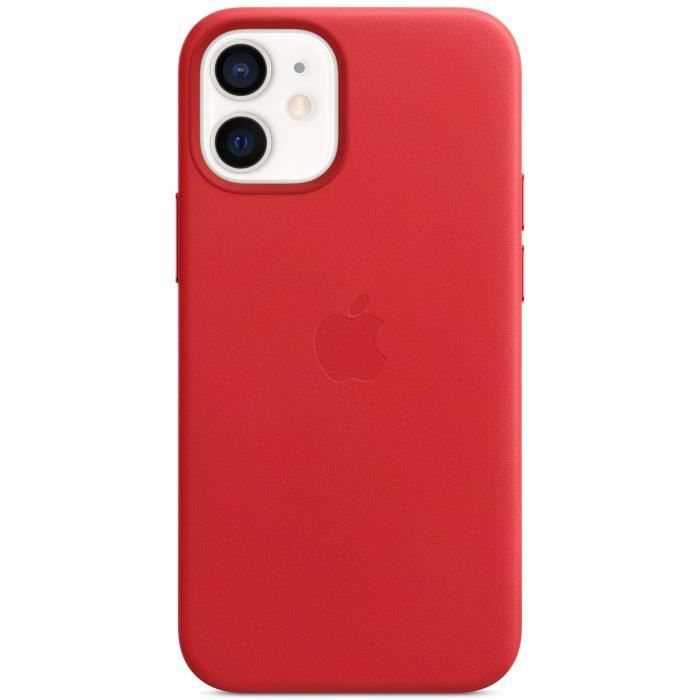 APPLE iPhone 12 mini Coque en cuir avec MagSafe - (PRODUCT)RED
