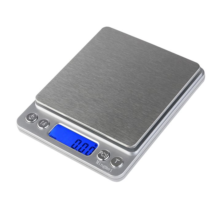 Balance precision 0.01g-500g Pese numérique professionnelle de cuisine haute précision balance culinaire électronique + 2plateaus