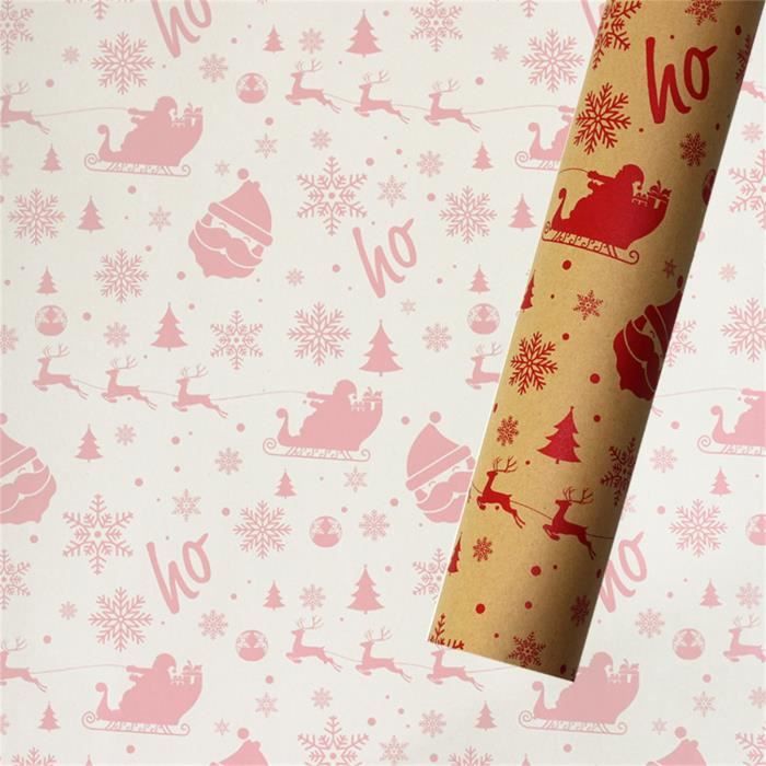 [PANIER PORTE-OUTILS] Papier décoratif d'emballage de cadeau d'art d'artisanat de petit pain de papier d'emballage de Noël _cdt236