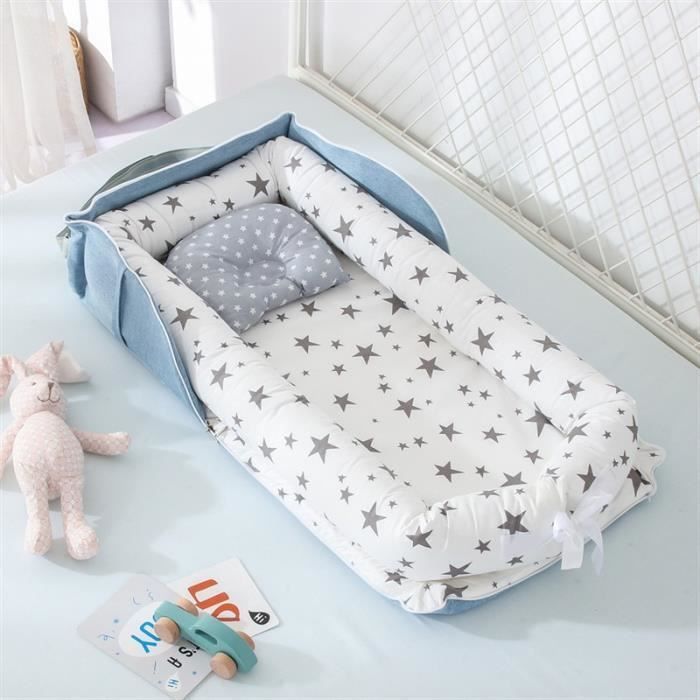 Lit nid d'enfant Portable pour garçons filles - Lit de voyage pour bébés, berceau en coton pour nouveau-né