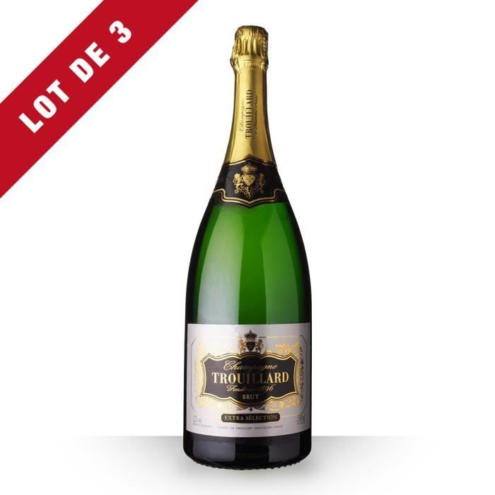 3x Magnum Trouillard Extra Sélection Brut - 3x150cl - Champagne