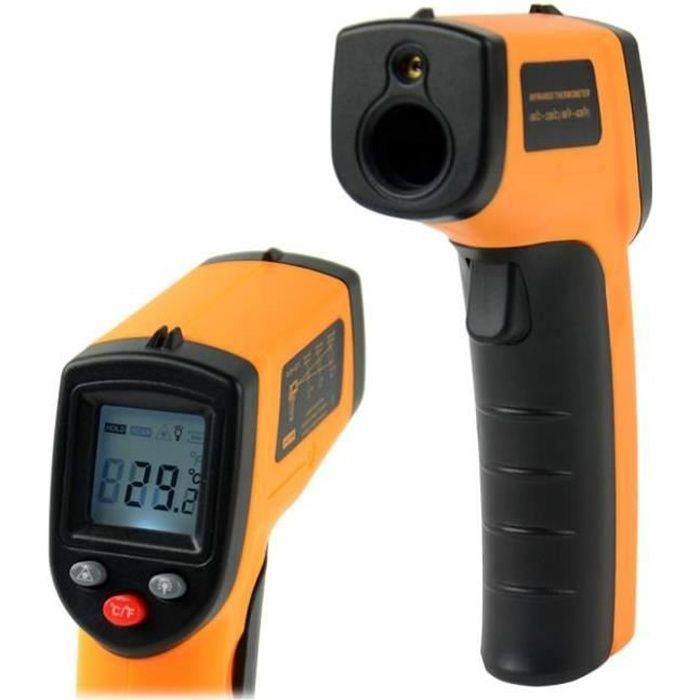 Temperature sans contact LCD Laser IR numerique thermometre 