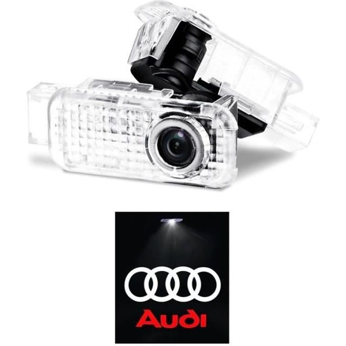 2 Lumiere LED logo eclairage de portes pour Audi A1 A3 A4 A6 A7 A8 Q3 Q5 Q7 TT
