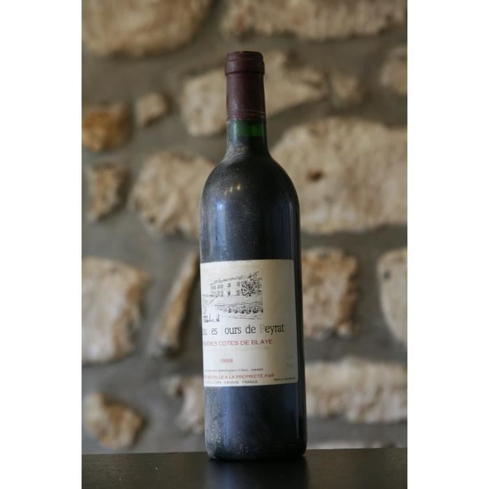 Château des Tours de Peyrat 1988 Rouge
