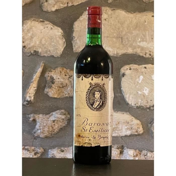 Vin rouge, St Emilion, Baron Philippe de Rothschild, Baronat St Emilion 1976 Rouge