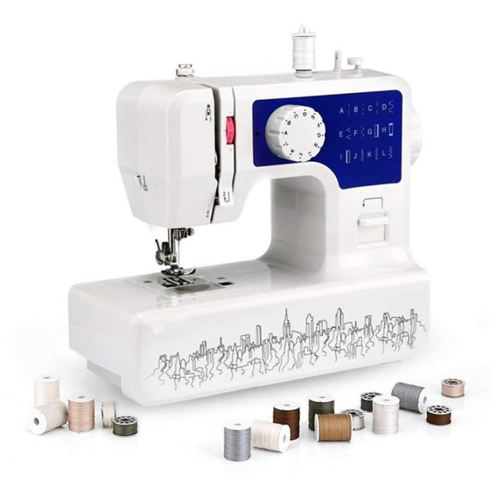 Multi-fonction électrique machine à coudre maison rapide couture aiguille sans fil vêtements tissu mini machine à coudre