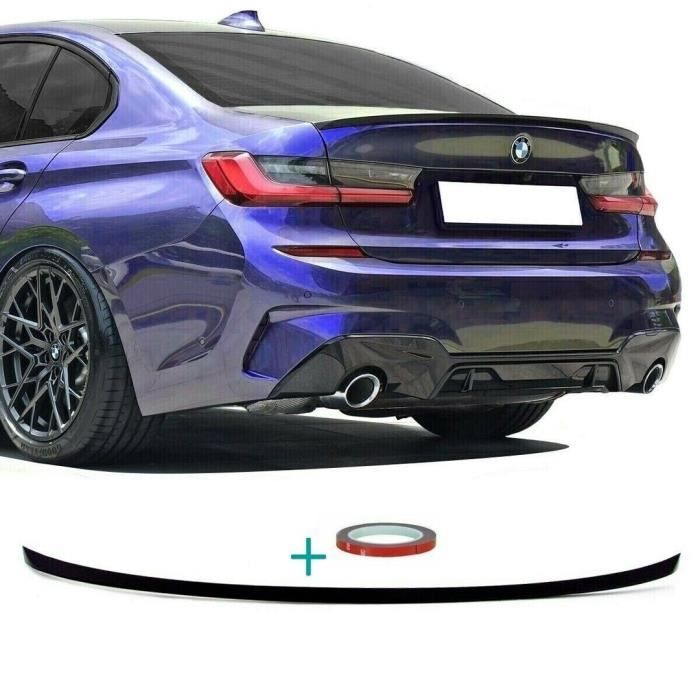 BECQUET DE COFFRE LOOK M PERFORMANCE NOIR BRILLANT POUR BMW SERIE 3 G20 BERLINE
