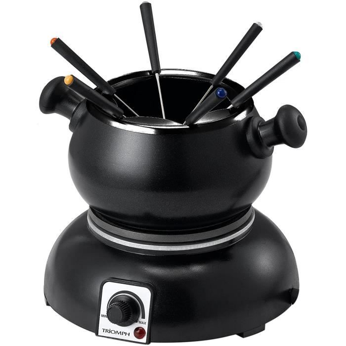 TRIOMPH ETF1678 Fondue Electrique, 1200 W, Noir