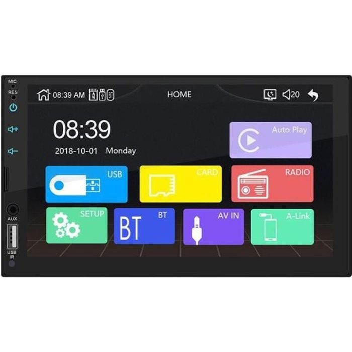 X2 autoradio Apple Carplay 7 pouces écran tactile MP5 lecteur Radio Bluetooth Android AUX USB FM Radio dans - Type Without Camera