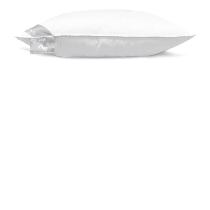 Heckett &amp Lane HNL Elements Silver oreiller traditionnel - Duvet d&#39oie - 60x70 cm