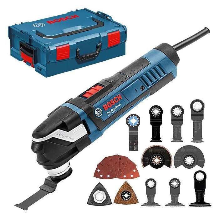 Découpeur ponceur BOSCH GOP STARLOCKPlus + 15 accessoires dans coffret L-BOXX 40-30 0601231001
