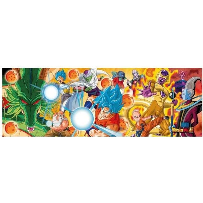 Puzzle Adulte Panorama : Dragon Ball Et Les Boules De Cristal - 1000 Pieces - Collection Manga - Piccolo - Krilin - Sangoku