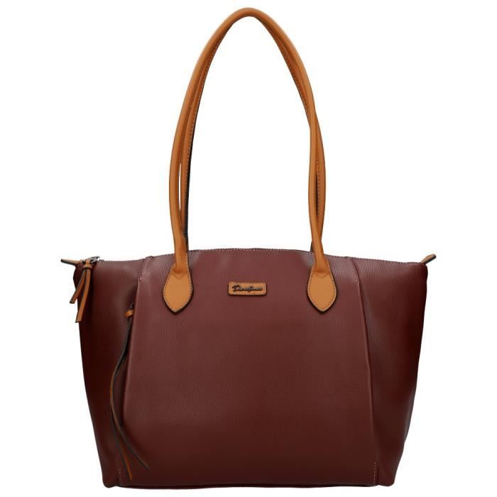 Sac à main porté épaule Bordeaux David Jones