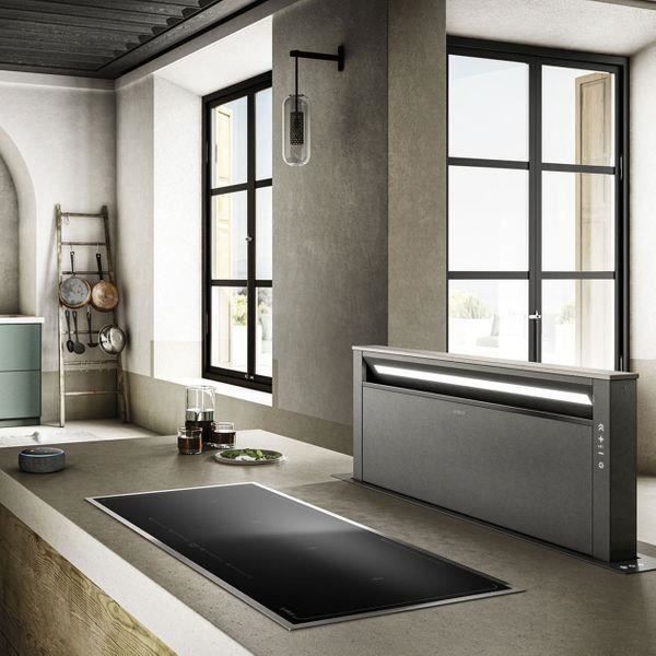 Hotte cuisine Elica escamotable GETUP inox 90 cm - Version extraction Inox