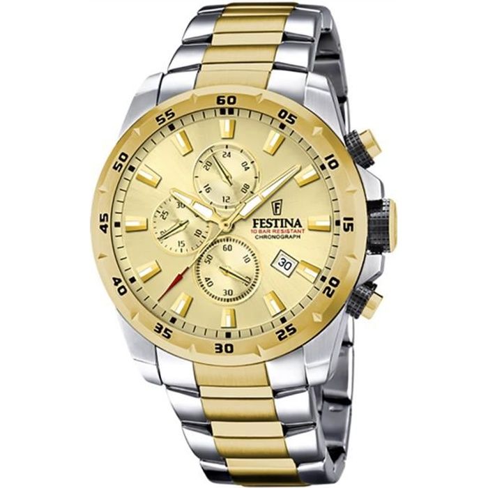 Bracelet acier homme - FESTINA - Montre Festina chrono acier