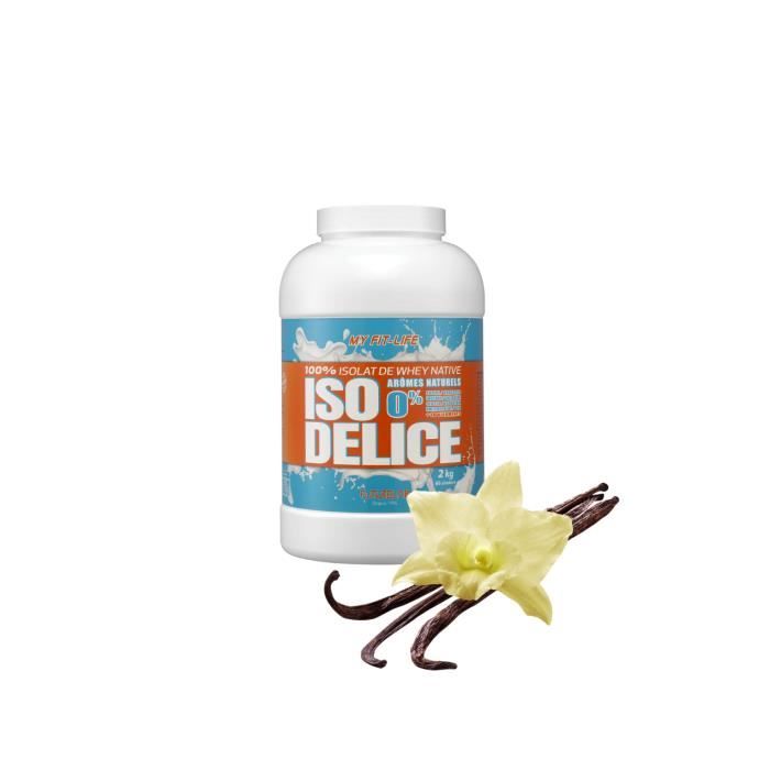 Iso Delice 2KG Vanille 100% protéine isolate de whey native
