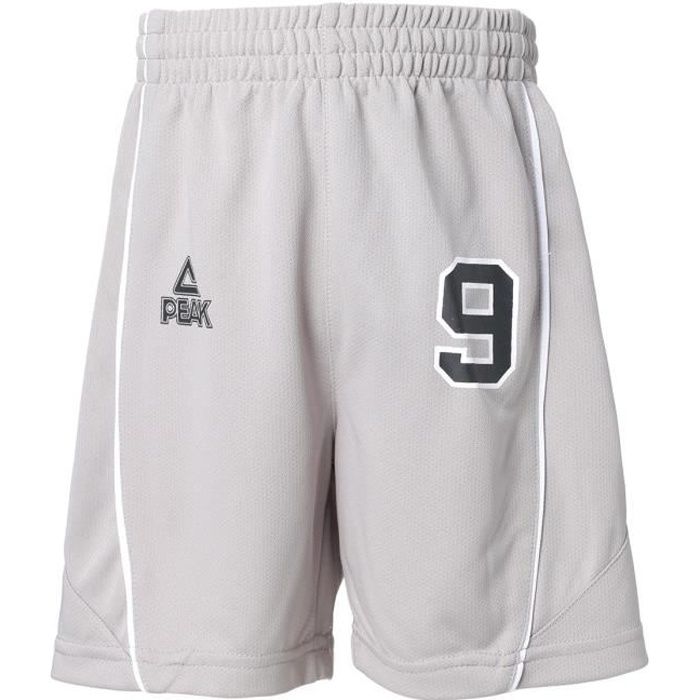PEAK Short de Basket Tony Parker - Enfant - Gris