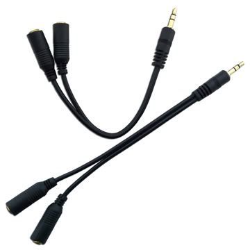 Générique - Adaptateur Double Jack 3.5mm
