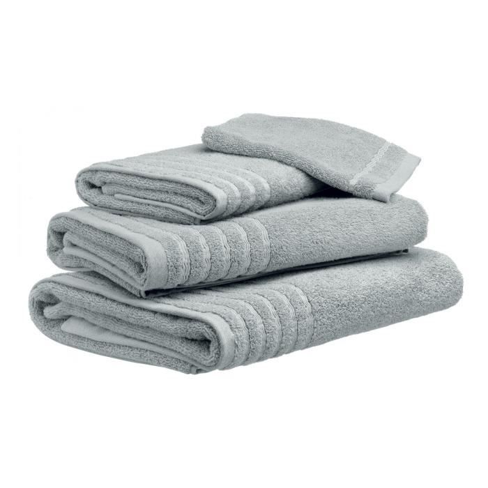 Drap de bain Uni Silver gris 80 x 150 cm Les Ateliers du Linge 80 X 150 GRIS