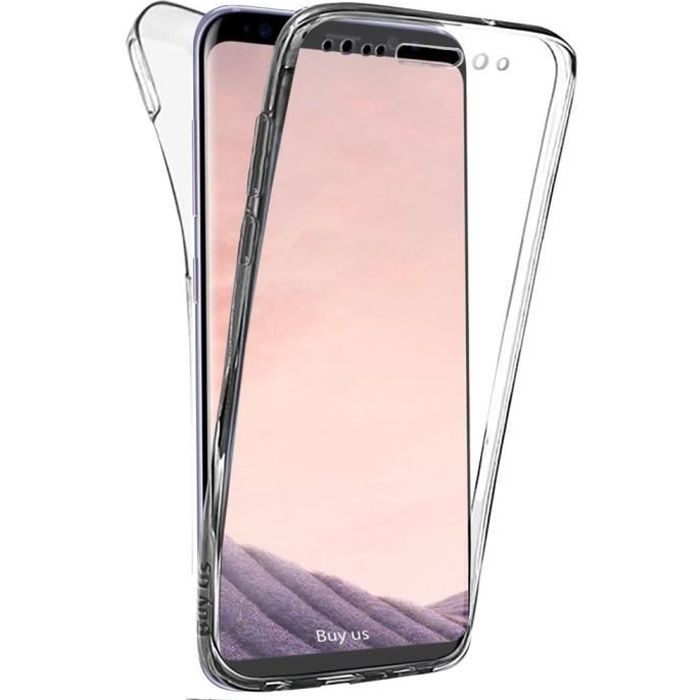 Coque Gel Samsung S8 , Coque 360 Degres Protection INTEGRAL Anti Choc , Etui Ultra Mince Transparent INVISIBLE Coque Galaxy S8