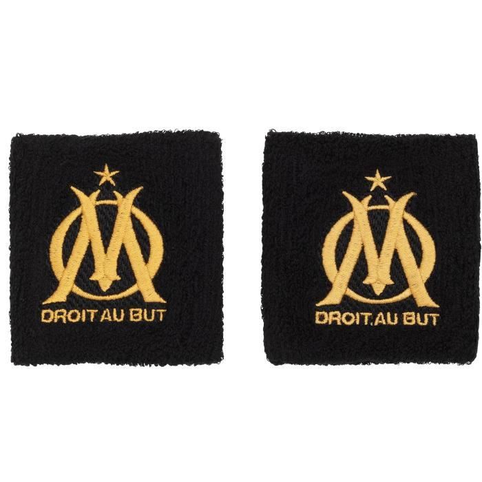 Poignets éponge OM - Collection officielle OLYMPIQUE DE MARSEILLE - Taille adulte