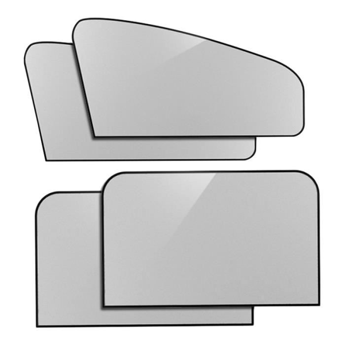 Deux paires de pare-soleil de fenêtre de voiture réfléchissant réglable magnétique PARE-SOLEIL - BANDE SOLAIRE - FILM SOLAIRE